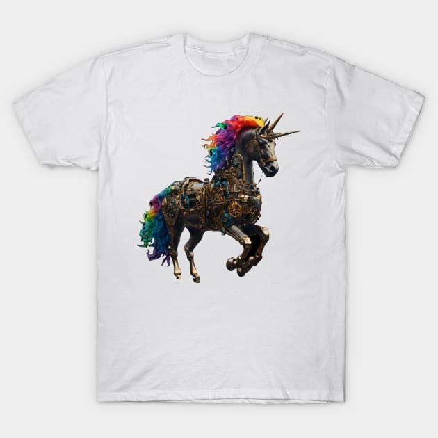 Steampunk Unicorn T-Shirt by ComicMoon